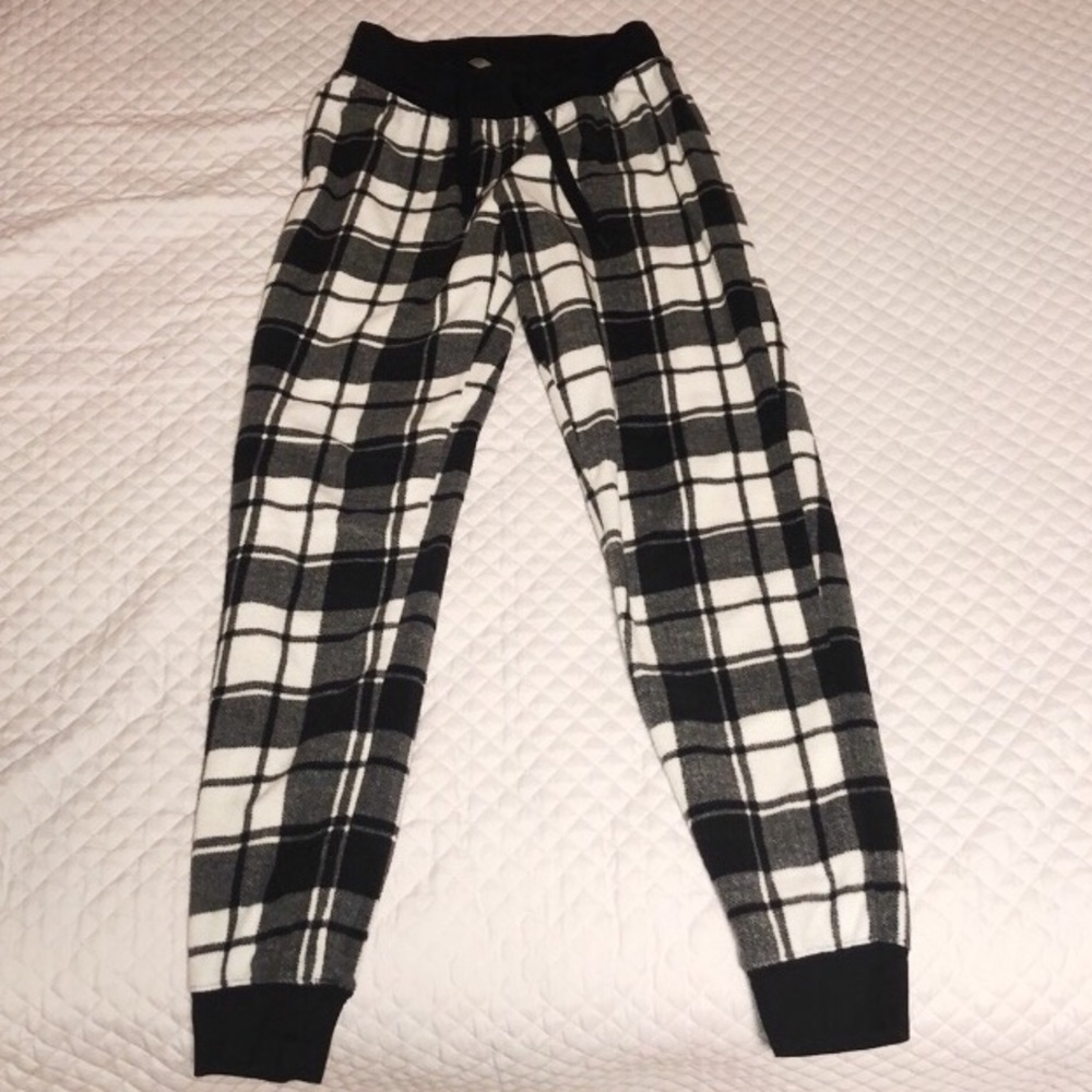 Plaid PJ joggers